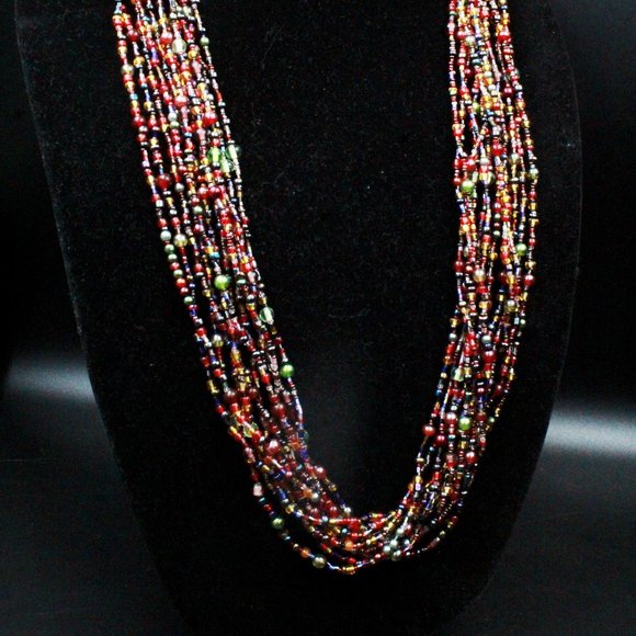 Joan Rivers Classics Collection Contemporary Multi-Strands Torsade Reds Necklace - Picture 9 of 12
